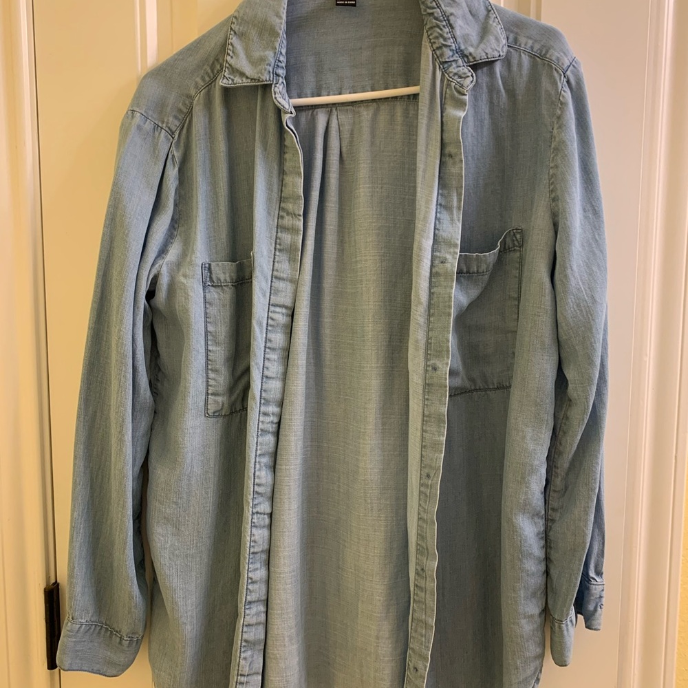 Denim pullover